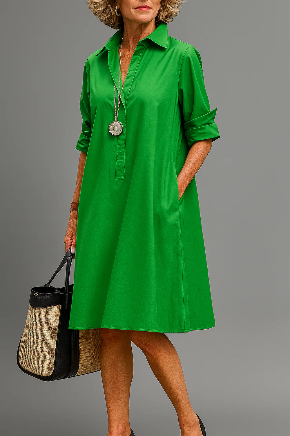 Brigitte | Luxury Midi Dress for Effortless Elegance