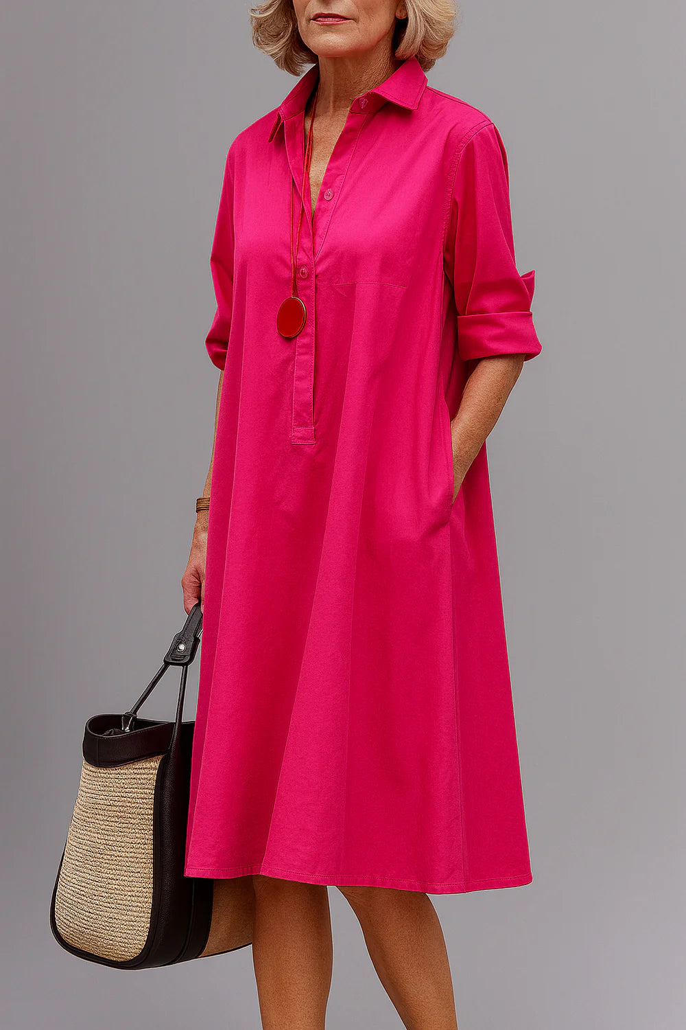 Brigitte | Luxury Midi Dress for Effortless Elegance